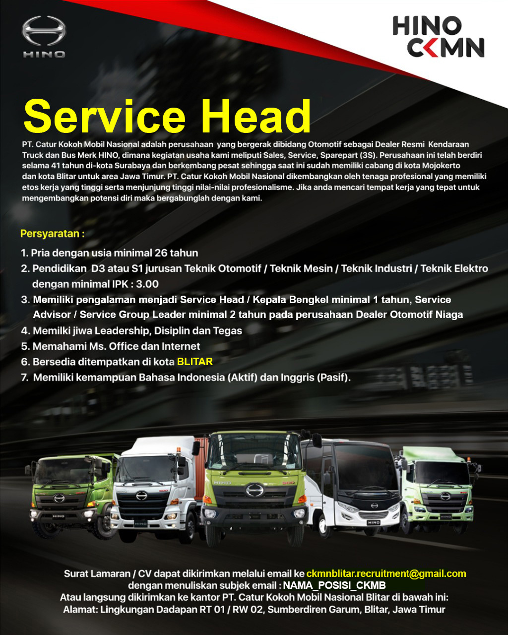 CKB - SERVICE HEAD