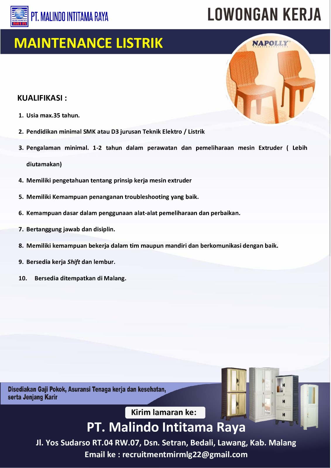 malindo intitama raya - maintenenace listrik
